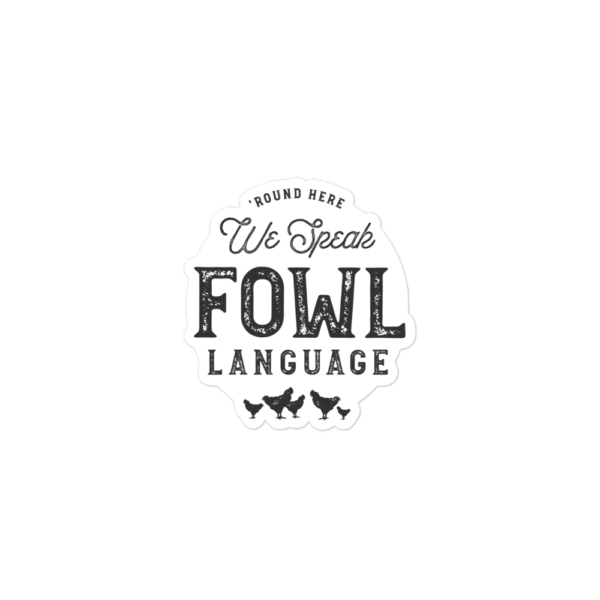 FOWL Language Bubble-free Sticker - Image 6