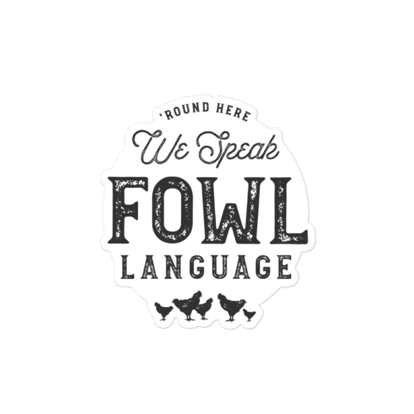 FOWL Language Bubble-free Sticker - Image 2