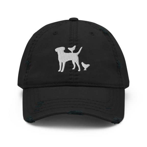 Dog & Chicken Silhouette Distressed Hat - Image 6