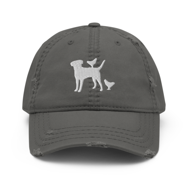 Dog & Chicken Silhouette Distressed Hat