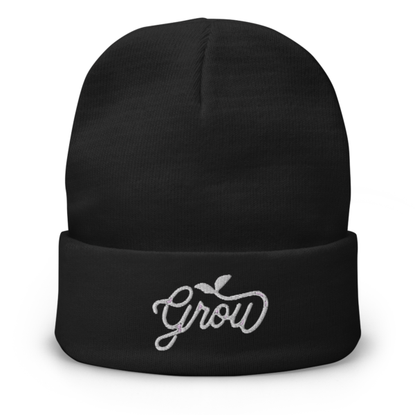 Grow Sprout Embroidered Beanie