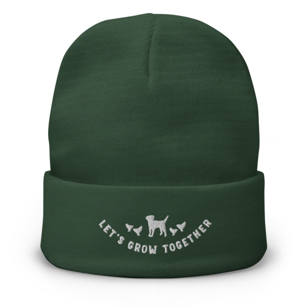 Let's Grow Together Embroidered Beanie - Image 5