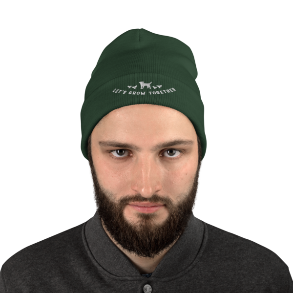 Let's Grow Together Embroidered Beanie - Image 6