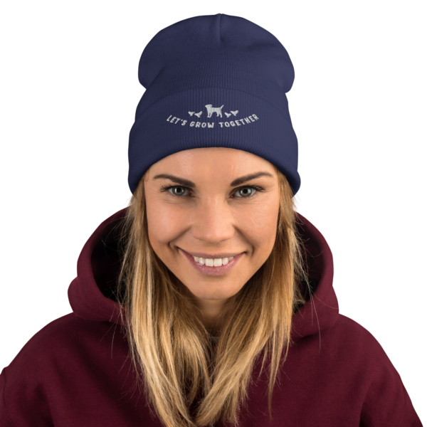 Let's Grow Together Embroidered Beanie - Image 9