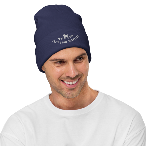 Let's Grow Together Embroidered Beanie - Image 10