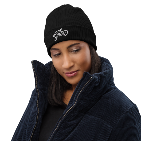 Grow Sprout Organic ribbed beanie - Image 2