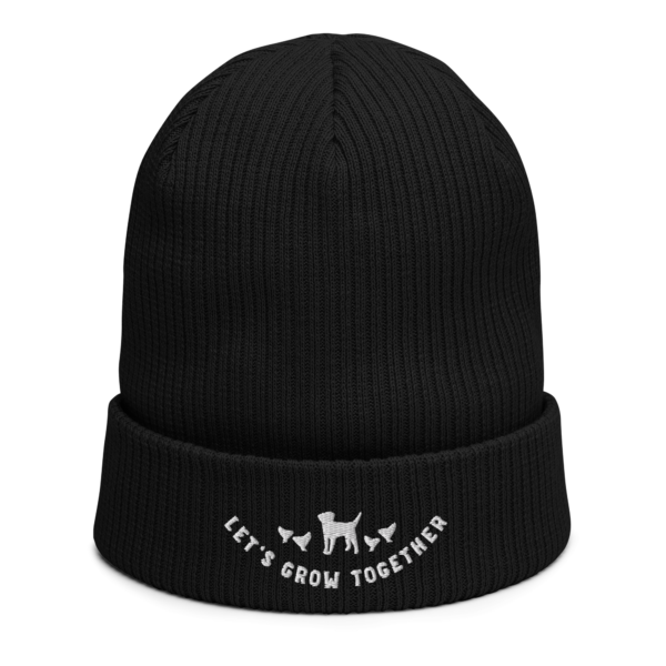 Let's Grow Together Organic ribbed beanie - Image 2