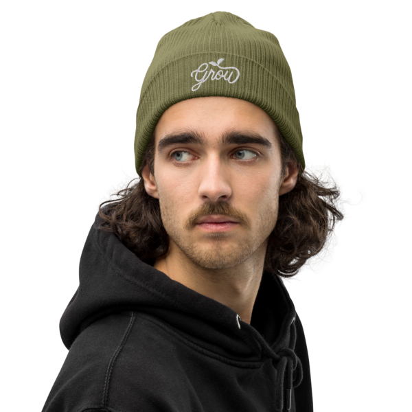 Grow Sprout Organic ribbed beanie - Image 4