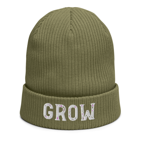 Grow Organic ribbed beanie