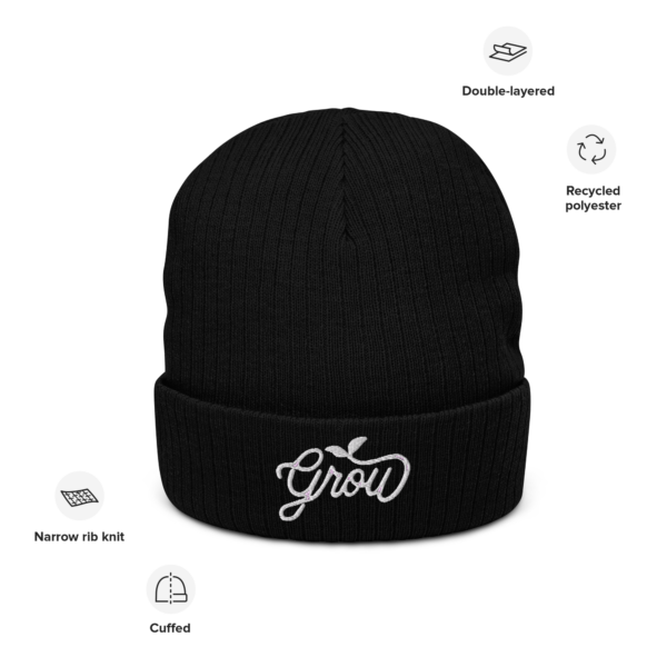 Grow Sprout Ribbed knit beanie - Image 8