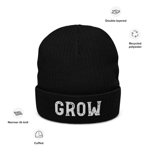 Grow Ribbed knit beanie - Image 7