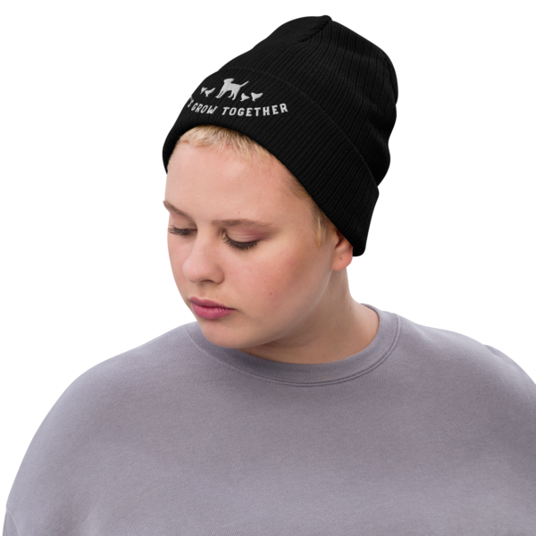 Let's Grow Together Ribbed knit beanie - Image 6