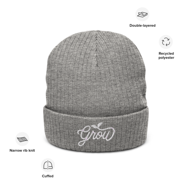 Grow Sprout Ribbed knit beanie - Image 2