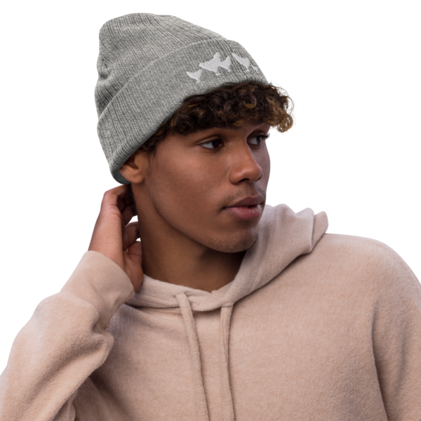 Chicken Silhouette Ribbed knit beanie - Image 6