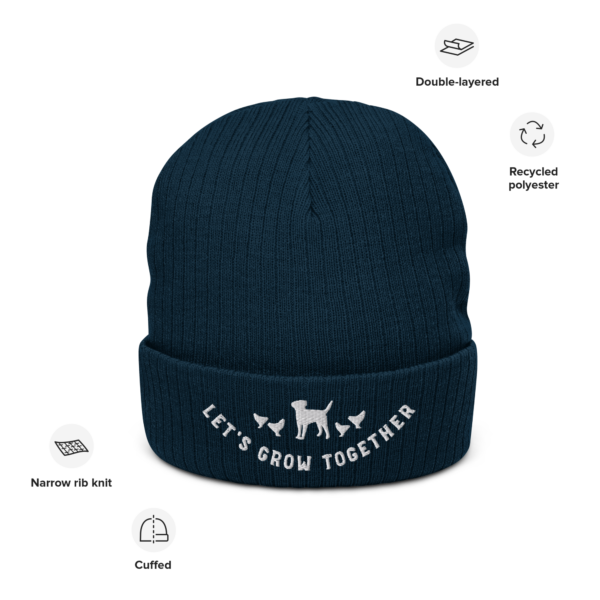 Let's Grow Together Ribbed knit beanie - Image 5