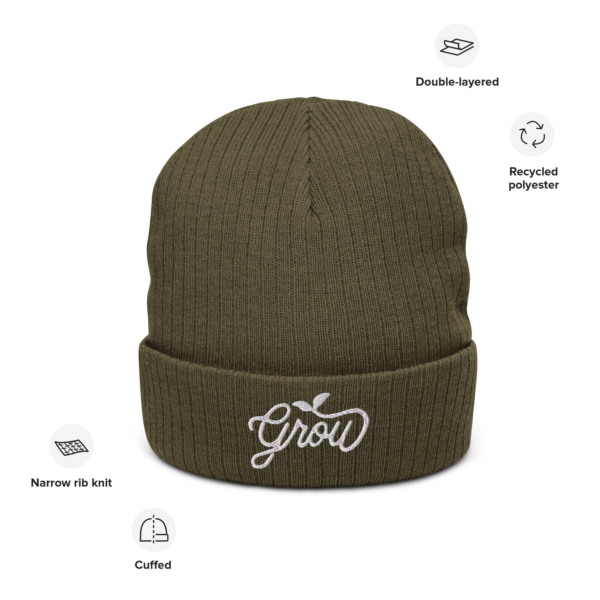 Grow Sprout Ribbed knit beanie - Image 4