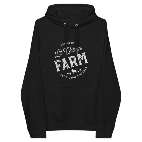 Lil Urban Farm Unisex eco raglan hoodie - Image 3