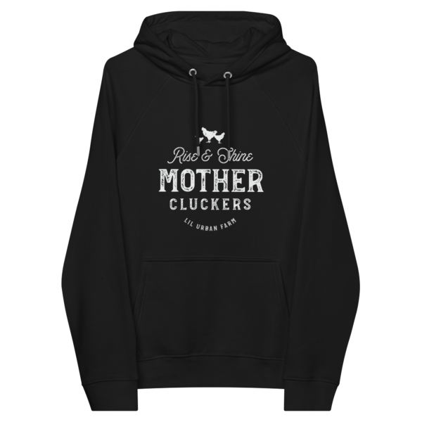 Mother Cluckers Unisex eco raglan hoodie - Image 3