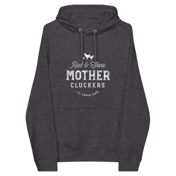 Mother Cluckers Unisex eco raglan hoodie
