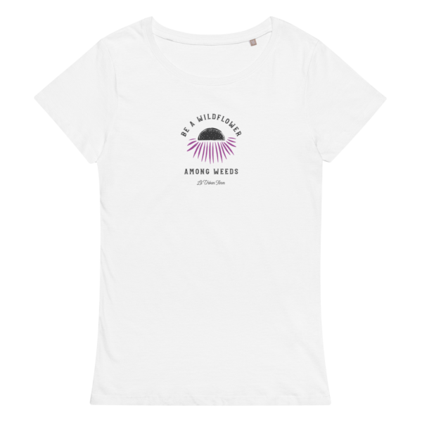 Wildflower Echinacea Women’s basic organic t-shirt