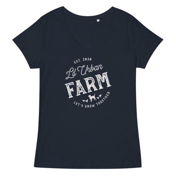 Lil Urban Farm Women’s fitted v-neck t-shirt