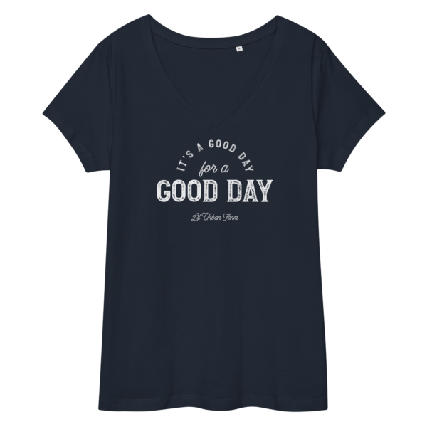 Good Day Women’s fitted v-neck t-shirt