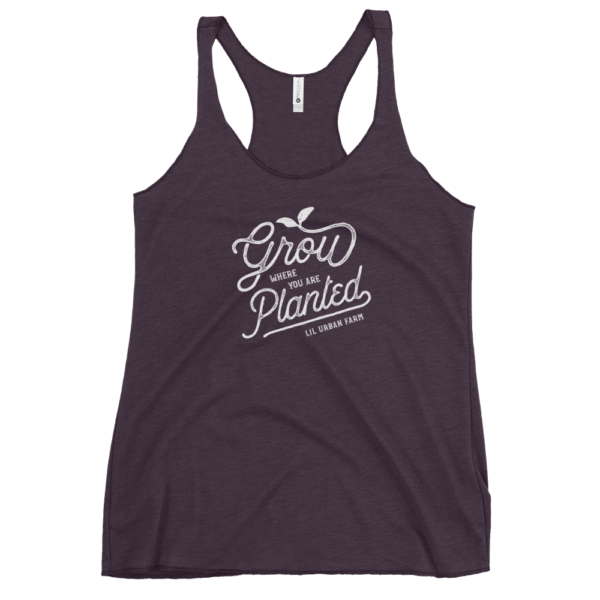 Grow Where You Are Planted Women's Racerback Tank - Image 4