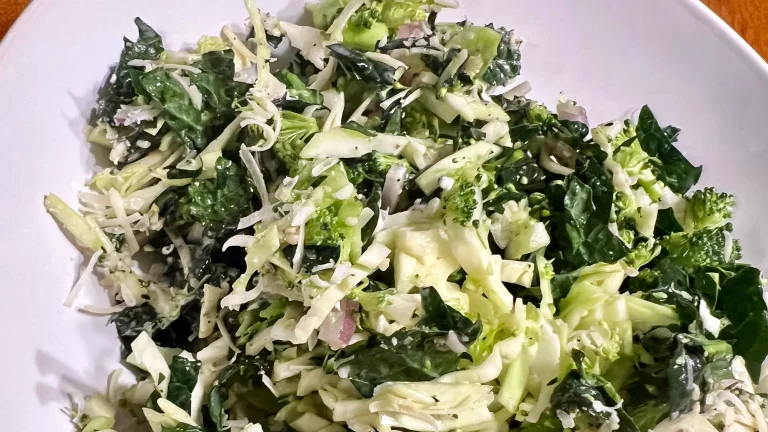 Lil Urban Farm Recipe for a Garden Fresh Chopped Caesar Brassica Salad