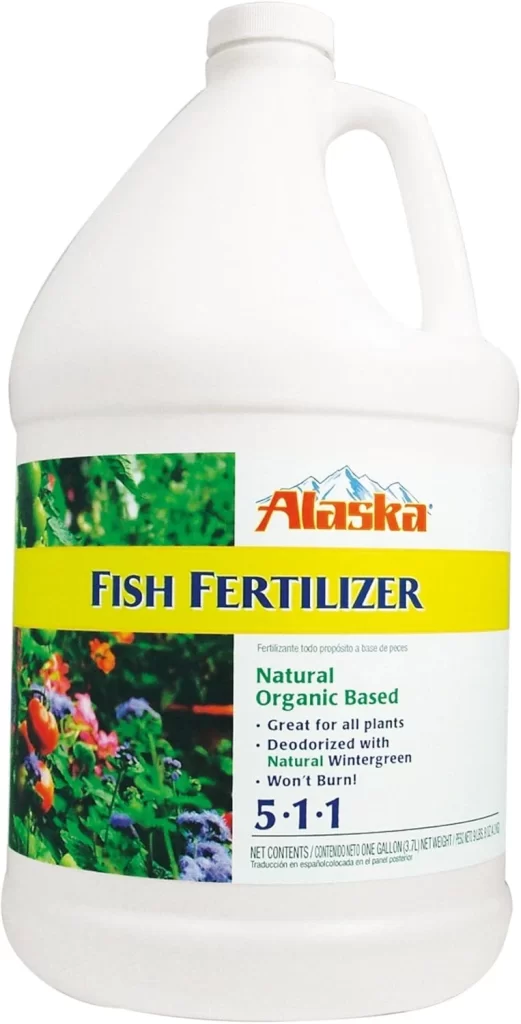 Lil Urban Farm recommends Alaska Fish Fertilizer for plants.