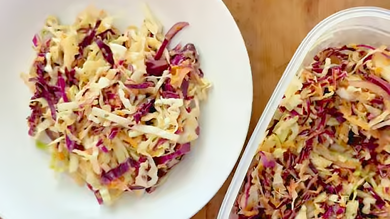 Rainbow Coleslaw that Doesn’t Suck