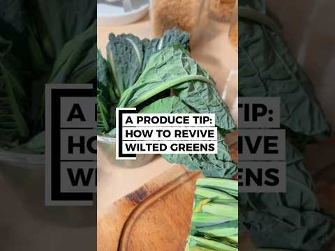 HACK: Before composting wilted leafy greens that lost their pep, try bringing them back to life!