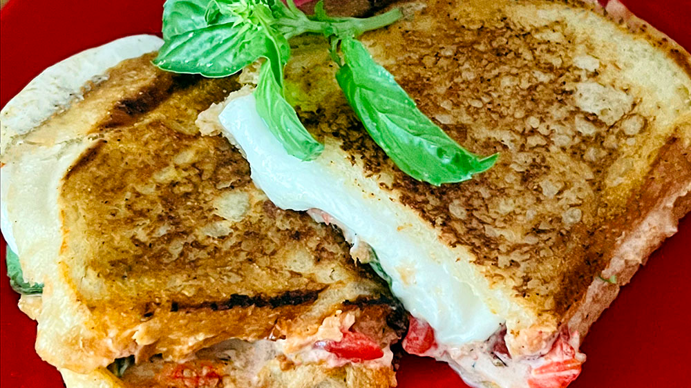 Killer Toasted Caprese Sandwich