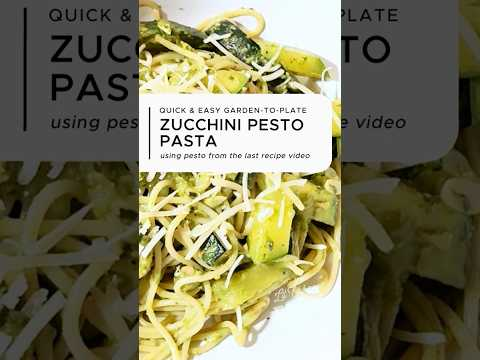 Got zucchini? How about a quick and easy pesto pasta dish…